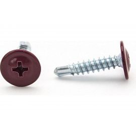 Саморезы с прессшайбой Госкреп 4,2х16мм красные RAL3005 35 шт., подвес 1-0017320 