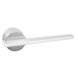 Дверные ручки VAL DE FIORI ВИЕСТЕ супер белый/хром блест. 2 шт INDH 714-21 SW/CP 