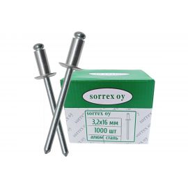 Заклепка Sorrex AL/ST-3.2Х16 1000 шт. 2ASD 32160 