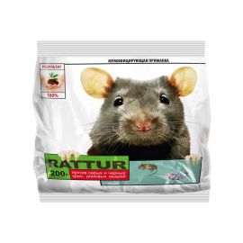 Средство от крыс и мышей RATTUR тесто, 200 г 4660214270048 