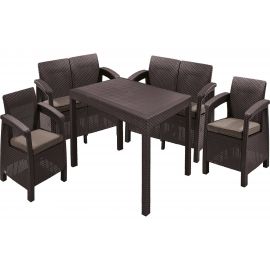 Комплект мебели Keter Corfu fiesta set коричневый 223230 