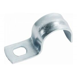 Оцинкованная скоба с одним отверстием Экопласт для трубы D16 мм, 5 шт. 43716-5 