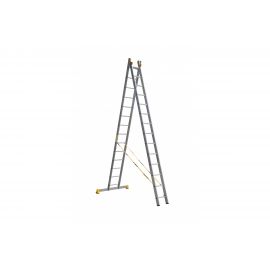 Двухсекционная алюминиевая лестница Алюмет Серия Р2 9214 