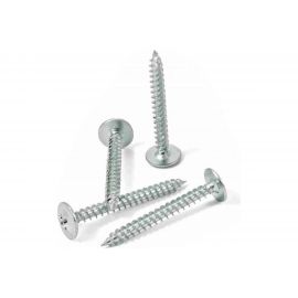 Саморез КВАДРА пресс-шайба, острый конец, 4.2x25, цинк, кор. 100 шт. 420251020100 