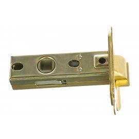 Межкомнатная защелка, овальная планка, латунь матовая PUERTO INL 4-45 SB 