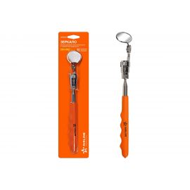 Телескопическое инспекционное зеркало AIRLINE с подсветкой, подвижное, d=32 мм, L=250-880 мм ATBS009 