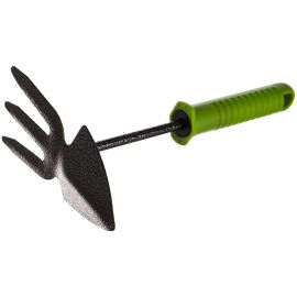 Комбинированная 3-зубая мотыжка, SPARTA защитное покрытие, пластиковая рукоятка 62389 