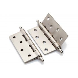 Петля стальная 100*75*2,5, 4 подшипника, декоративный колпачок РЕНЦ 100- 4BB CH SN 