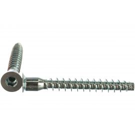 Винт-конфирмат Саморезик 6.4х50, потай, оцинк. 6-ти гр. 150шт DVIN-6.4/50-150 