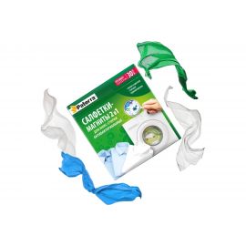 Антибактериальные салфетки-магниты для микс-стирки PATERRA 2 в 1, 30 шт в упаковке 402-897 