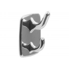 Самоклеящийся крючок Amig пластик, покр. хром 2шт. в дисп. 17451 