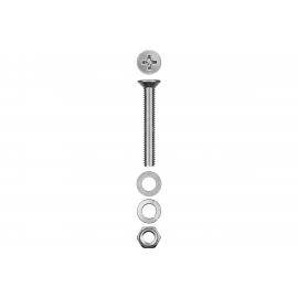 Винт ЗУБР DIN965 в комплекте с гайкой ЗУБР DIN934 20 шт 303456-04-025 