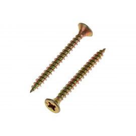 Универсальный саморез Tech-Krep 40х4,0 мм 200 шт желтый, коробка с окном 102245 