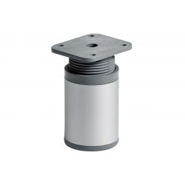 Ножка Tech-Krep D40х60 мм, круглая, регулируемая сверху, алюминий - накл. 127483 