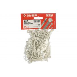 Дюбель-хомут для плоского кабеля Зубр ДХ-П, 14 мм, 100 шт, нейлоновый 30912-14 