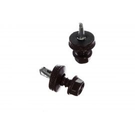 Саморезы для крепления кровель. матер. к метал. конструкциям Зубр цвет RAL 8017 "шокол.-коричн.", оцинк., 5,5x19 мм, 500 штук 4-300315-55-019-8017 