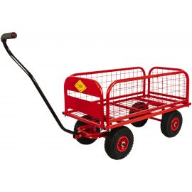 Ручная четырехколесная тележка-трансформер с бортами DDE 200 908-108 