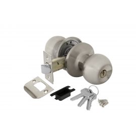 Ручка защелка AJAX 6082 SN-E кл./фик. мат. никель 39539 