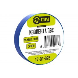 Изолента On ПВХ 15мм х 10м синяя 17-01-026 