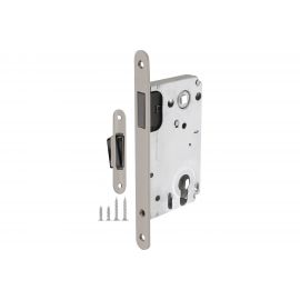 Врезной магнитный замок Fuaro 5300-M-C под ЦМ SN, матовый никель 42077 