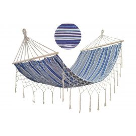Полотняный гамак Ecos Ham-15 с бахромой, с деревянной планкой, р-р 200х120 см 004977 