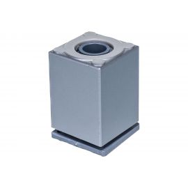 Ножка Tech-Krep 40х40х60 мм, квадрат, регулируемая сверху, алюминий - накладка 127482 