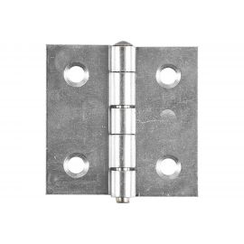 Прямая усиленная разборная петля VORMANN 50х50х1,5 мм, оцинкованная, латунный штифт 00614 050 Z 