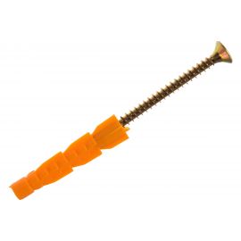 Дюбель универсальный с оцинкованным шурупом 10 шт. (6х37 мм; ТФ6) Зубр 4-301196-06-037 