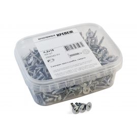 Прессшайба Качественный КРЕПЕЖ 4.2х16 мм, сверло, 400 шт 0300343 КЧ 