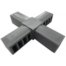 Пластиковый соединитель для трубы ПилотПро 25х25 мм, 4-пал. 16517 