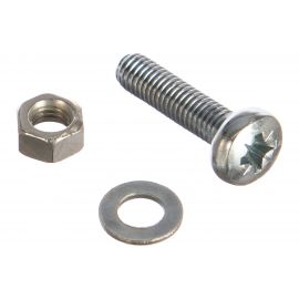 Пакет винт п/ц с гайкой и шайбой Метизный двор цинк м5х20мм 15 шт. 4607173901934 