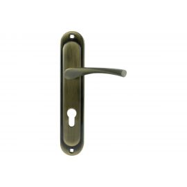 Дверная ручка на планке НОРА-М EW 710-55 мм, ст.бронза 16965 