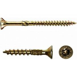 Саморезы по дереву КРЕП-КОМП желтые, потай ПРОФИ 3.5x20 мм 50 шт 03520Fhмф 