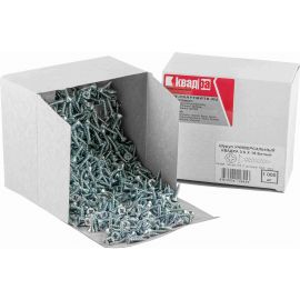 Универсальный саморез КВАДРА 3.5x16 белый, потайная голова, цинк, кор. 1000 шт. 353016501000 