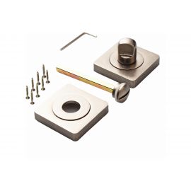 Квадратная завертка к ручкам РЕНЦ серебро античное INBK 02 SL 