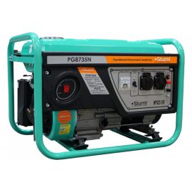 Бензогенератор Sturm PG8735N 3500 ВА, AVR (Авто. Рег.Напр.), ручн старт, 42 кг, бак 15л 