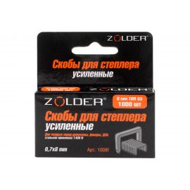 Запасные усиленные скобы ZOLDER 8 мм тип 53, 1000 шт. 1008F 