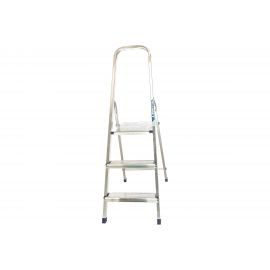 Алюминиевая лестница-стремянка Алюмет матовая, 3 ступени Ам703 