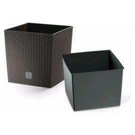 Кашпо для цветов 32 л венге, 2 предмета Prosperplast Rato Low DRTS325L-440U 