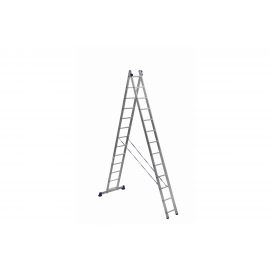 Двухсекционная универсальная алюминиевая лестница Алюмет H2 5213 