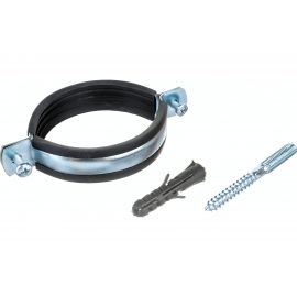 Металлорезиновый хомут с дюбелем и шурупом СТМ 2-1/2 75-80 мм CHSR0212 