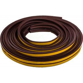 Самоклеящийся уплотнитель для окон и дверей KRASS Р10 коричневый Лк-00002362 