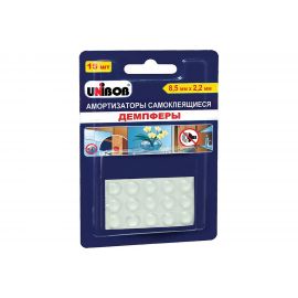 Самоклеящиеся амортизаторы UNIBOB Демпферы 8,5 мм х 2,2 мм, Прозрачные, 15 шт 211795 