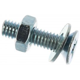 Винт ЗУБР DIN965 в комплекте с гайкой DIN934 M4 x 16 мм, 30 шт, 303456-04-016 