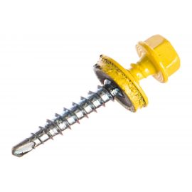 Кровельный саморез Kenner 4,8х35 RAL1018 жёлтый 250шт ск351018ф 