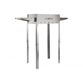 Разборный мангал СОКОЛ высокий 44.5х29.5х15.5 см, 2 мм, высота 85 см, с подставкой 62-0036 