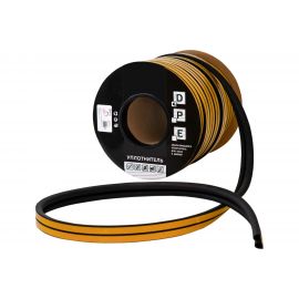 Уплотнитель VЕTTORE профиль E 9x4 мм, 150 м, Black черный 20367 