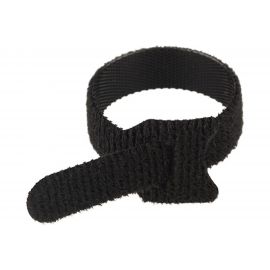 Многоразовый хомут–липучка REXANT 150х12 мм, черный упак. 12 шт. 07-7156 