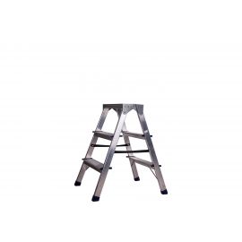 Двухсторонняя алюминиевая стремянка STAIRS 3 ступени ТТ-01-00540 