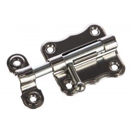 Накладная задвижка Tech-Krep ЗТ 2 50х47 круглый ригель D14 мм, L70 мм хром 145104 